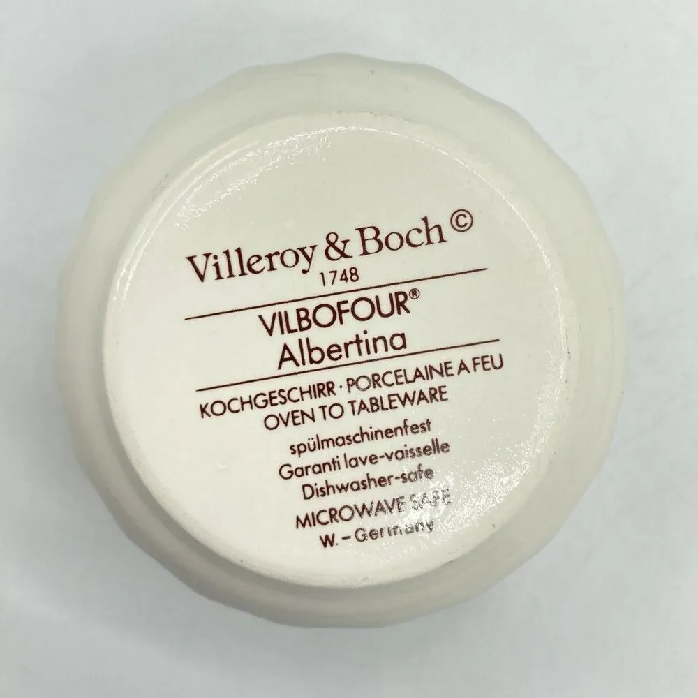 6 Set Vtg Villeroy & Boch Albertina Ramekins Custard Cups 3 1/4